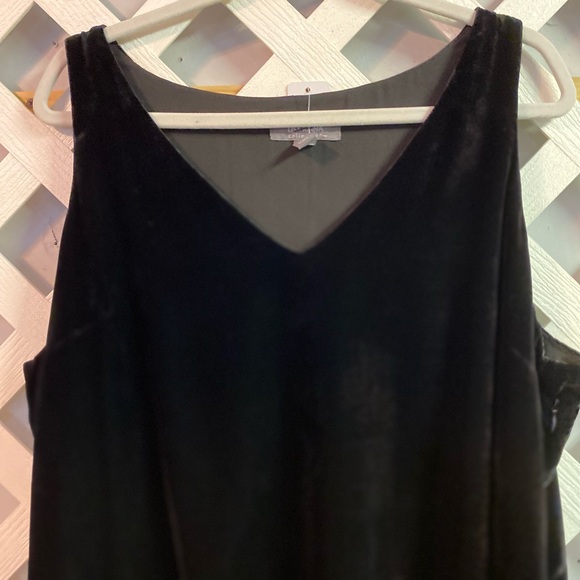 Lisa Rinna Collection Sleeveless Black Velvet Tank Chiffon Lining Side Zipper XL - Picture 5 of 8